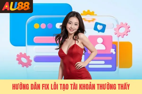 Hướng dẫn fix lỗi tạo tài khoản thường thấy
