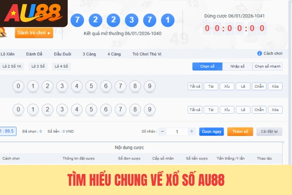 Tìm hiểu chung về xổ số Au88